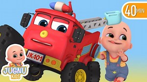 299K views · 5.4K reactions | Fire truck | Family Rescue Team | Learn English | Jugnu Kids Songs & Nursery Rhymes | Jugnu Kids - Nursery Rhymes and Kids Songs | Facebook
