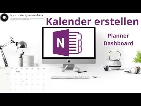 Planner Dashboard: OneNote Kalender erstellen 📚 | OneNote Tutorial |