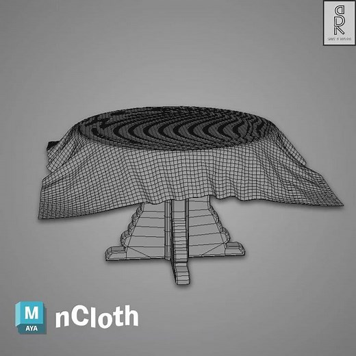 Autodesk Maya nCloth | #3d #fx #vfx #shorts #youtubeshorts #blender #cloth #simulation #maya #cgi