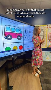 Teaching an activity that will go into their rotations which they do independently! Showing full group helps reduce questions during the actual rotation. Comment CVC for link! This activity is in my TPT called CVC Short Vowels BUNDLE a e i o u Task Cards / Worksheets #kindergarten #phonics #LanguageLearning #readingteacher #teaching #homeschool #scienceofreading #reading #learntoread #spelling #learningresources #curriculum #readingintervention | Mrs. Peters Class