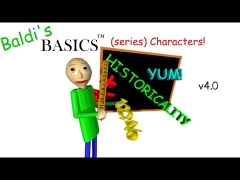 Baldi's Basics (series) — Characters (v4.0)