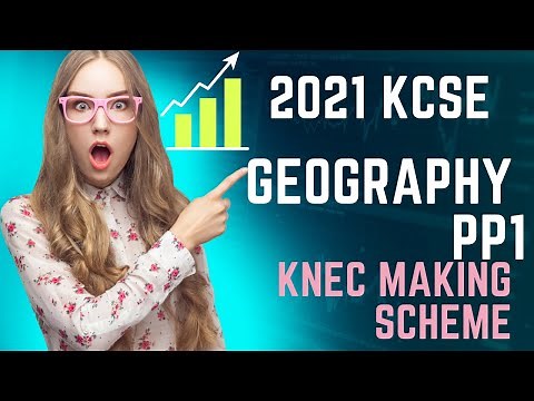 KCSE 2021 GEOGRAPHY PAPER 1 - KNEC marking scheme