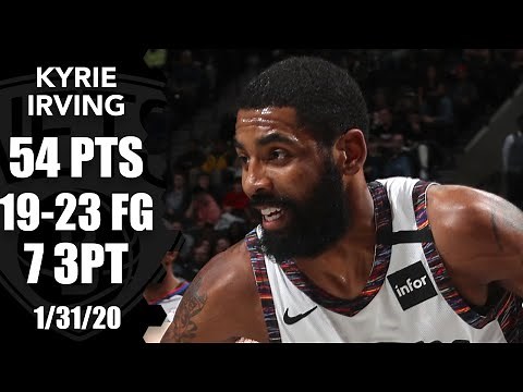 Kyrie Irving goes off for 54 points, starts 10-of-10 in Bulls vs. Nets | 2019-20 NBA Highlights