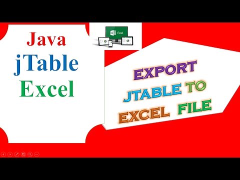 Java Excel Ep.02 - Export JTable to Excel Programmatically