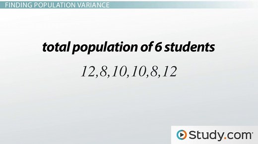 Population Variance | Definition, Formula & Calculation