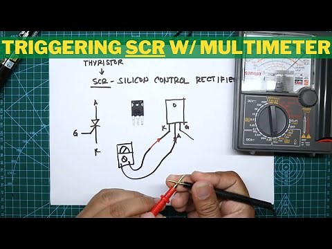 SCR - How to test using an Analog multimeter only.