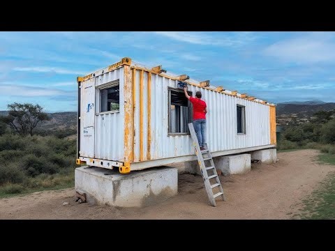 Man Builds Amazing DIY Tiny Home Inside a CONTAINER | Start to Finish by @Fabricatusueno