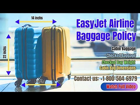 EasyJet Airline Baggage Policy || Cabin bags explained || Baggage allowance