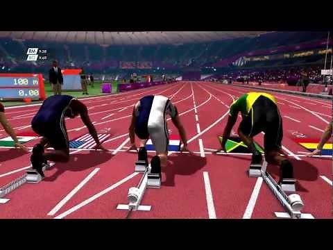 London 2012 - 100m dash gameplay clip (PC, 1080p)