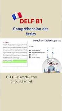 DELF B1 Compréhension des écrits: Solve Questions FAST & Score HIGH | French Reading Tips #français