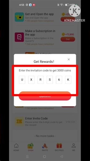 vidmate cash app invite code
