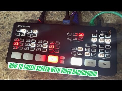 ATEM Mini Pro - How to Green Screen Using Video Clip