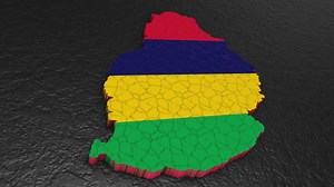 Mauritius map 3d. 3d map of Mauritius.