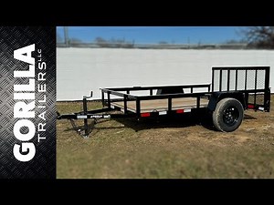 6x10 Dovetail Utility Trailer 3500lb Axle