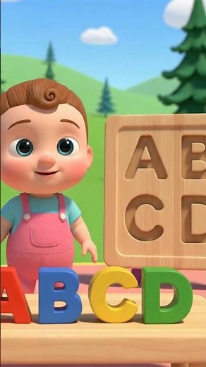 ABC Song for Kids (A-D) | Fun Alphabet Nursery Rhyme | ABCD Learning Song #abcd #kidssongs #shorts
