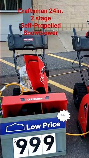 Craftsman 24 inch 2 stage self propelled Snowblower