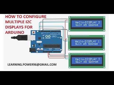 HOW TO CONFIGURE MULTIPLE I2C DISPLAYS FOR ARDUINO