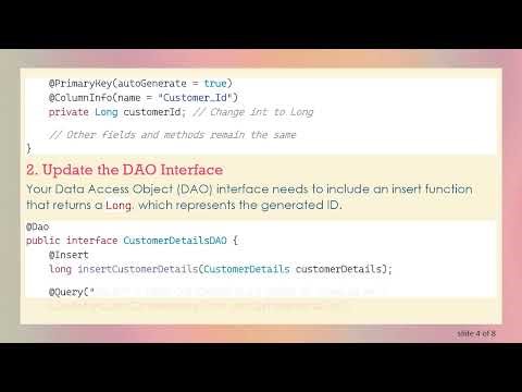 How to Retrieve Auto Generated IDs from Room Database in Java