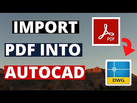 How To Import PDF Into AutoCAD || Vector And Raster PDF