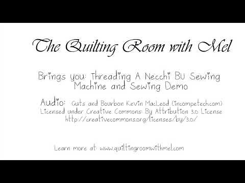 Threading a Necchi BU Sewing Machine