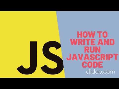 How to write and run JavaScript code using notepad