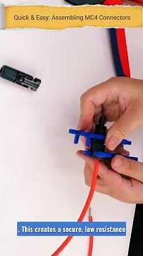 How to Crimp an MC4 Connector: A Quick Guide #electrical #renewableenergy #viralvideo #connectors
