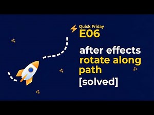 ⚡️ Rotate Along Path in After Effects - After Effects Quick Tips and Tricks - Quick Friday E06