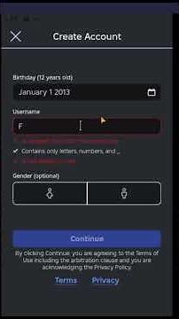How to create a account on Roblox