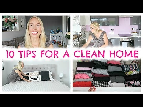 10 TIPS FOR A CLEAN HOME | HABITS FOR KEEPING A CLEAN HOUSE