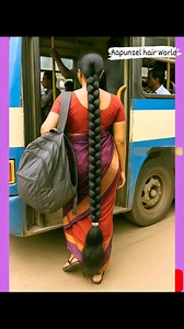 524K views · 3.1K reactions | Longhair Rapunzel is traveling in the bus with her floor length longhair braid................... | Rapunzel Hair World | Facebook
