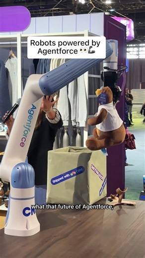 6.2K views · 35 reactions | Watch an Agentforce-powered robot transform a customer fulfillment task into a marketing campaign. ✨ | Salesforce | Facebook