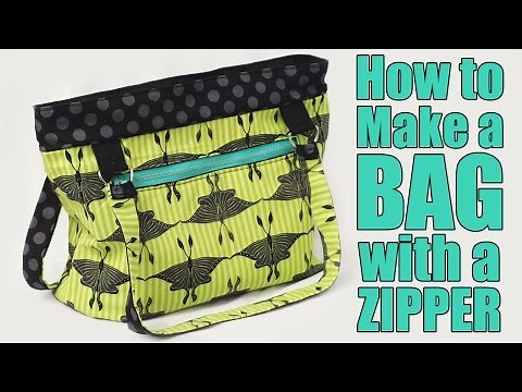 How to Make a Bag or Purse with a Zipper - Sewing Tutorial