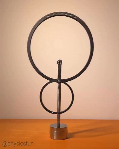 31K views · 1.5K reactions | Chaotic Double Ring Pendulum: a fun...