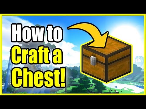 How to Craft a Chest in Minecraft (Double or Single Chest)(Recipe Tutorial)