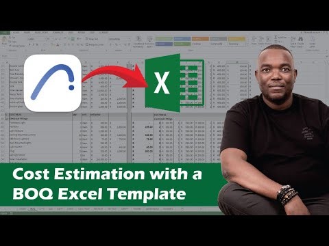 Cost Estimation with an Excel Template | Excle Tutorial