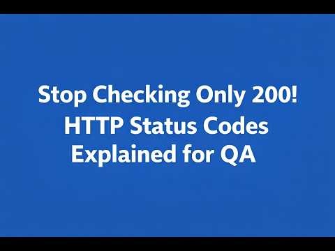 API Testing Interview Preparation: HTTP Status Codes Explained for QA