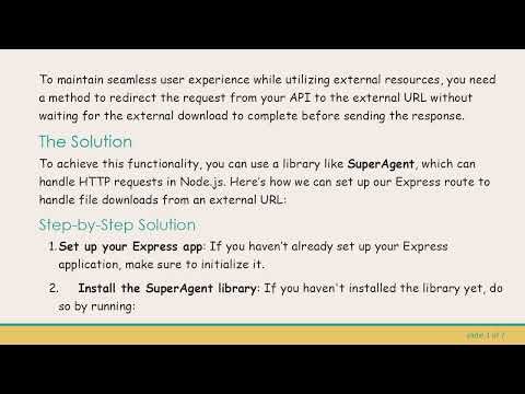 How to Download Files from a URL Using Express