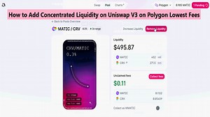 How to Add Concentrated liquidity on Uniswap v3 on Polygon with Lowest Fees