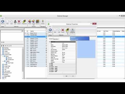 Cabinet Vision Tutorial (Expert - 1) - Materials