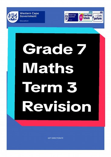 Grade 7 Maths Term 3 Revision: Study Resources for Grade 7 Students