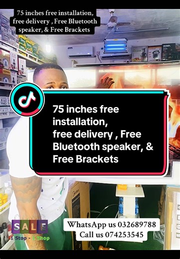 75-inch Smart TV with Free Installation and Accessories