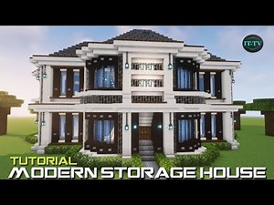 How To Build A STORAGE HOUSE in Minecraft - TUTORIAL