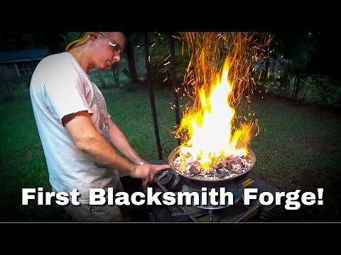 Build your own forge using a charcoal grill! | Start blacksmithing