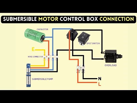 submersible pump control box wiring diagram for 3 wire single phase