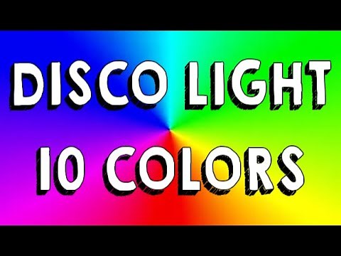 LED Disco Light 10 Colors /10 Heures / Party Light / Ecran LED lumière disco (Lumière d'ambiance)
