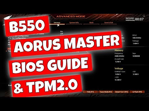 Gigabyte B550 Master UEFI BIOS GUIDE & TOUR Inc TPM