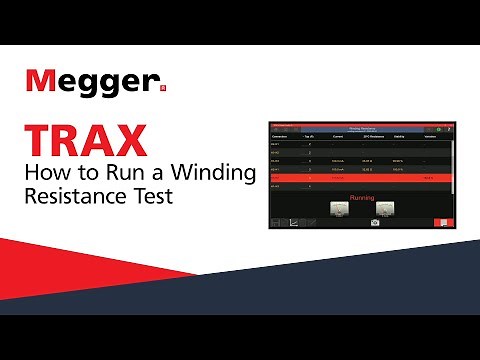 Megger TRAX: How to Run a Winding Resistance Test