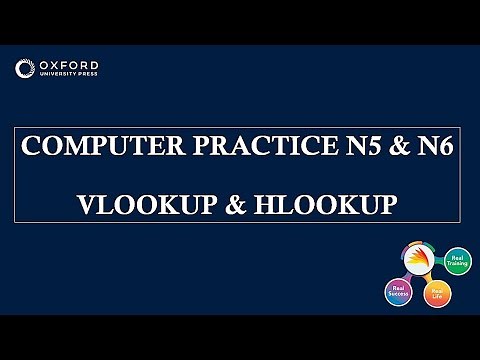 COMPUTER PRACTICE N6 HLOOKUPS AND VLOOKUPS. FINAL EXAM 2020