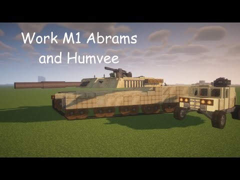 I Built a Working M1 Abrams Tank in Minecraft!