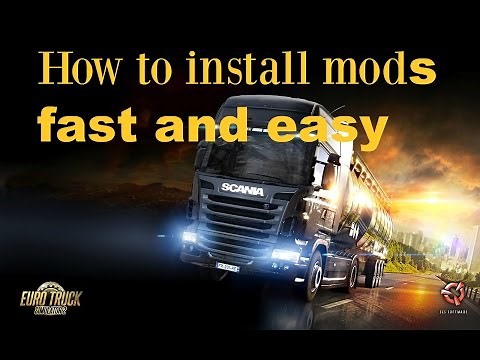 How to install mods fast and easy on Euro trucking simulator 2 win 7\\8/10